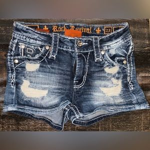 Rock Revival Shorts worn once size 23. All my items are from a non smoking home,